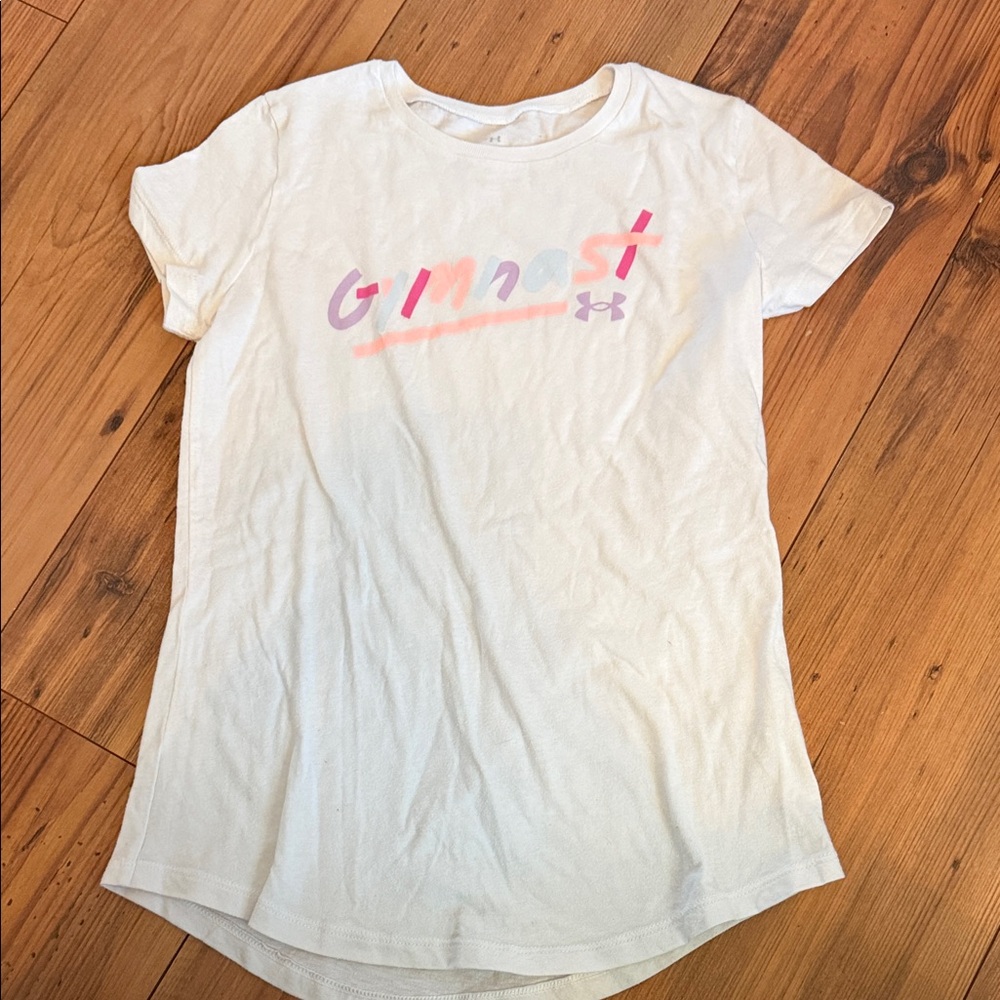 Under Armour White T-Shirt with Pastel Graphic